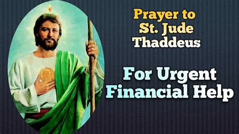 prayer to st jude for urgent financial help